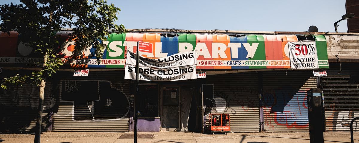closed party store pandemic