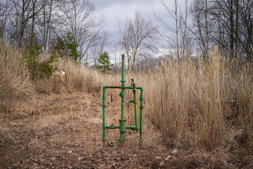 Abandoned natural gas well