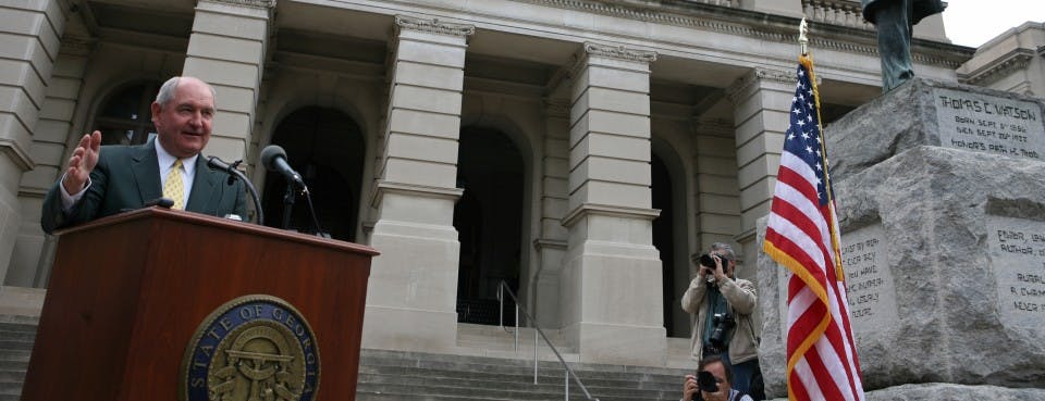 US Agriculture Secretary Sonny Perdue