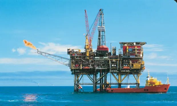 A North Sea oil platform