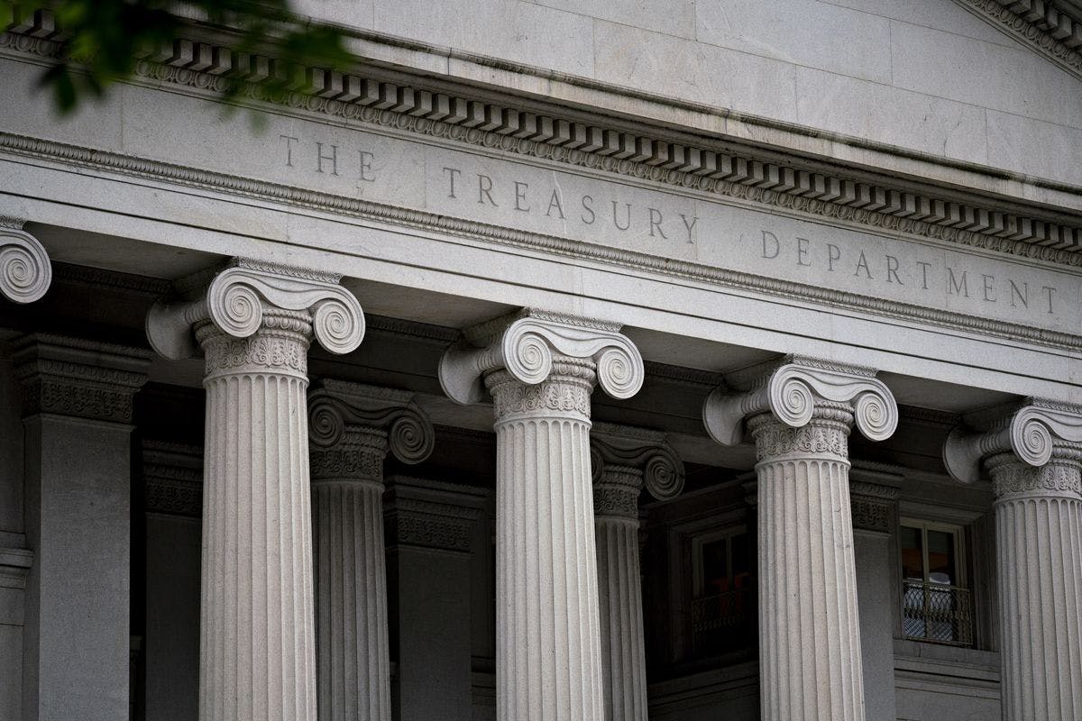 The U.S. Treasury Department building