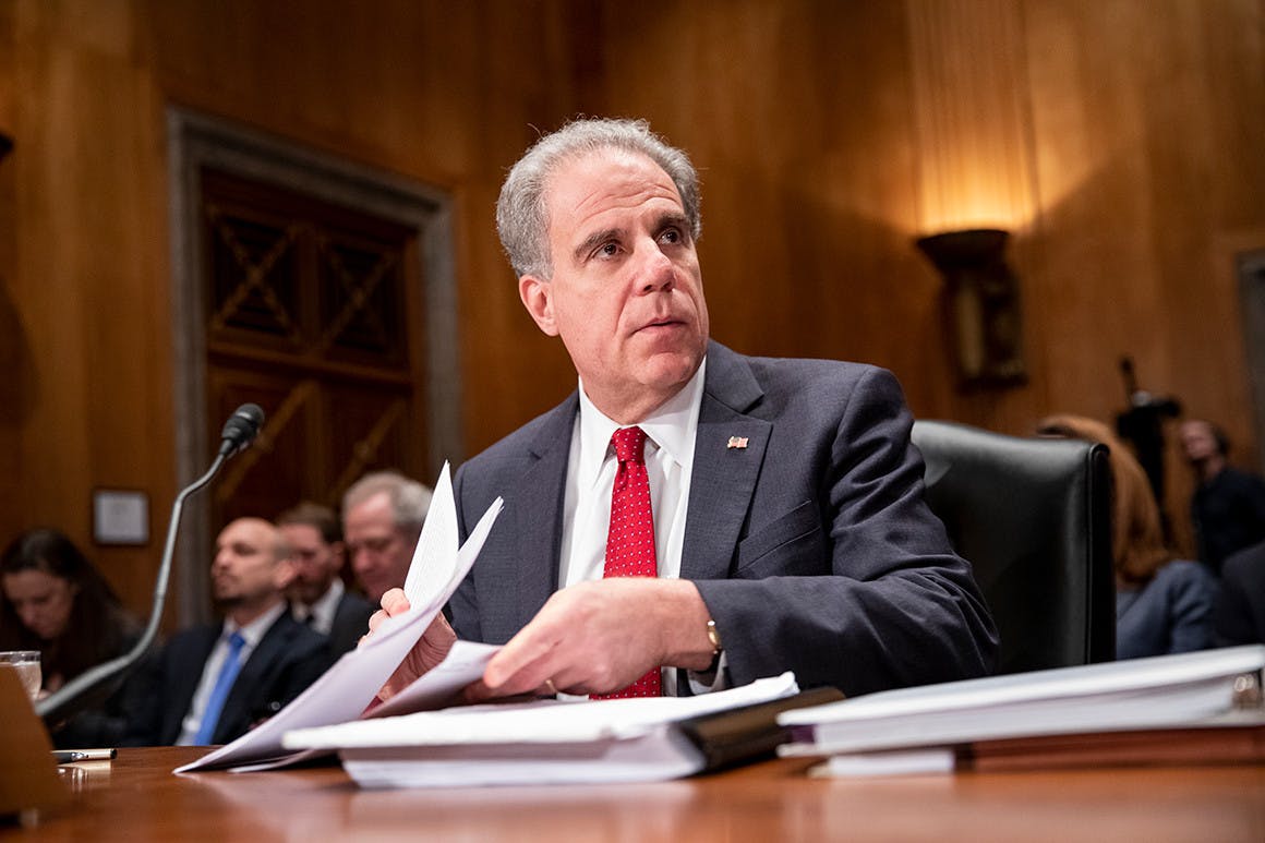 Justice Department Inspector General Michael Horowitz is acting chair of the Pandemic Response Accountability Committee