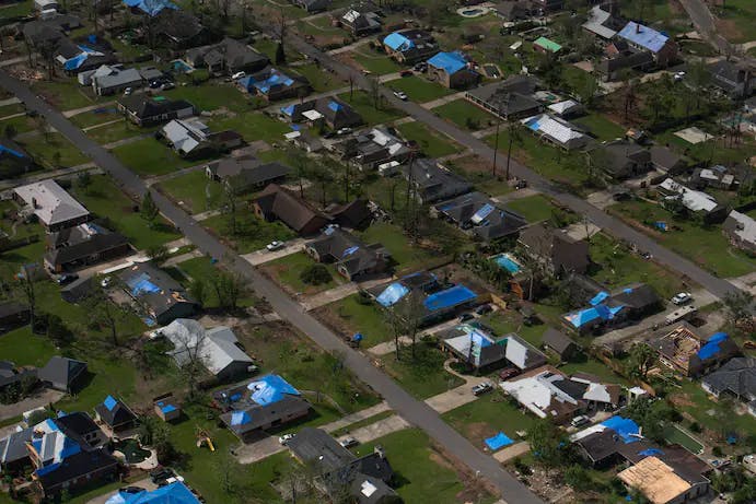 Hurricane damage Louisiana
