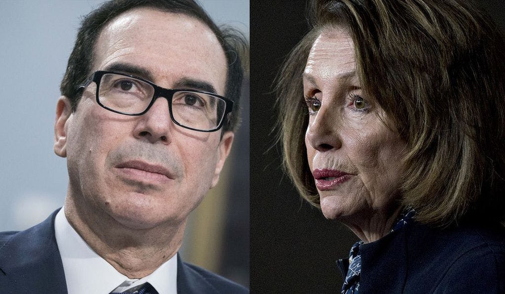 Steven Mnuchin and Nancy Pelosi