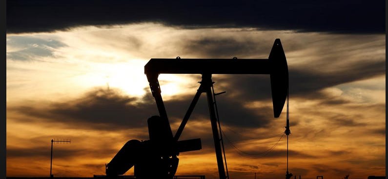 crude oil pump jack Permian Basin