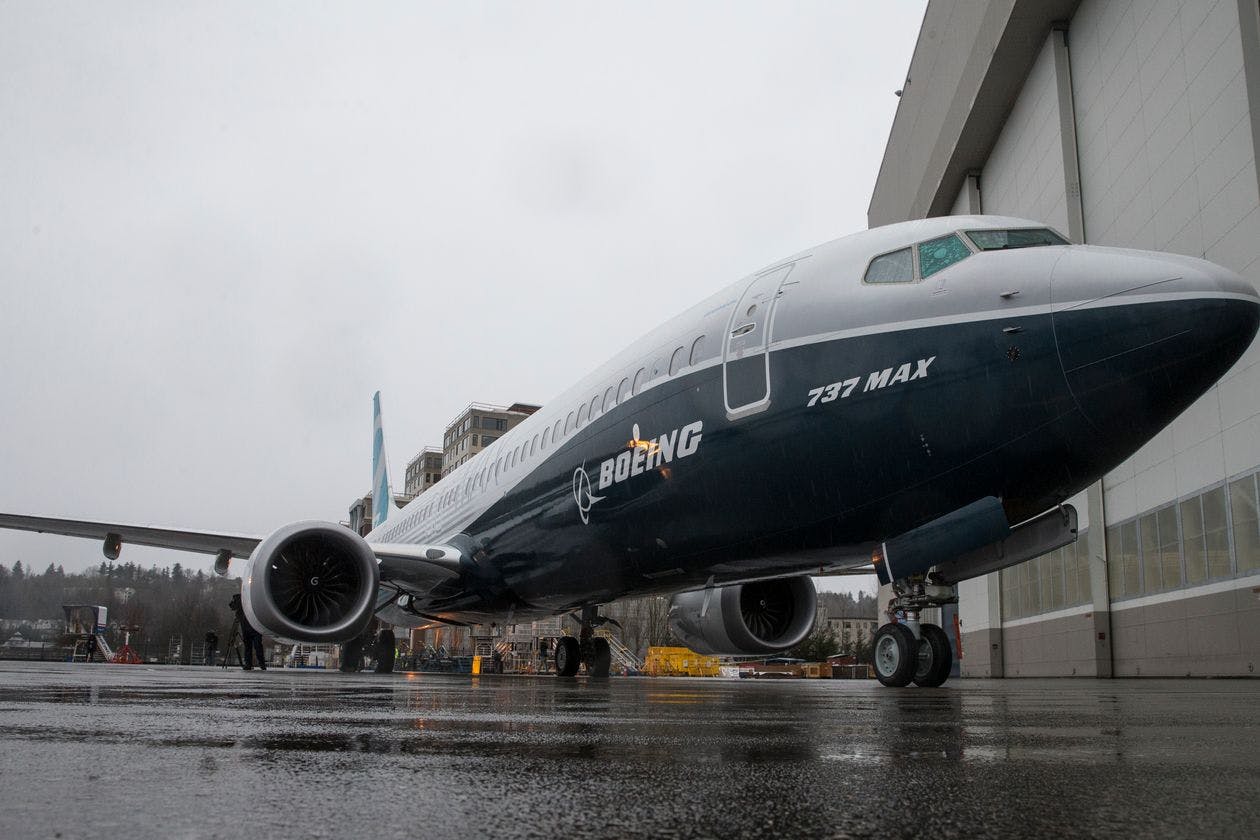 A Boeing 737 Max