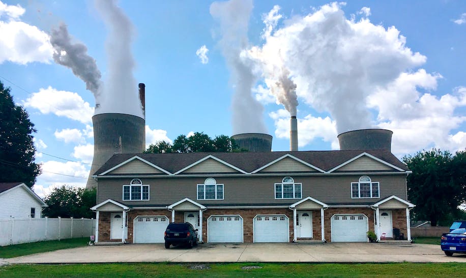 A coal-fired power plant in Winfield, W.Va