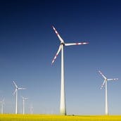 Oil refinery smoke stacks