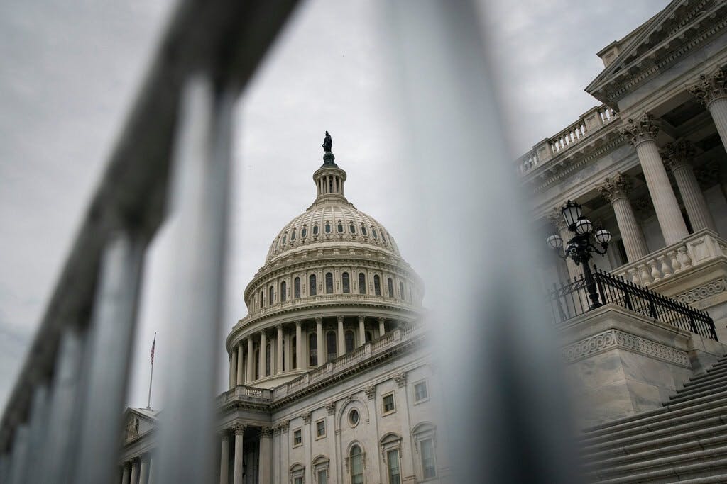 US Capitol building gate