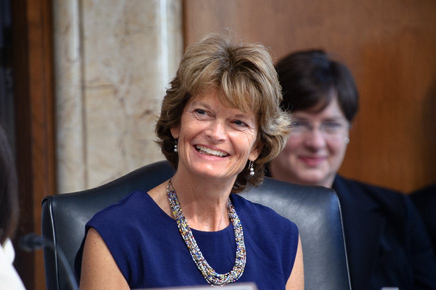 Alaska Sen. Lisa Murkowski chairs the Energy & Natural Resources committee