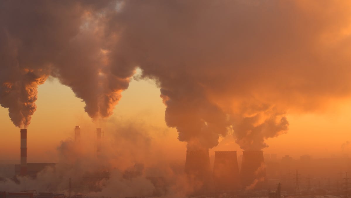 Fossil fuel plant pollution