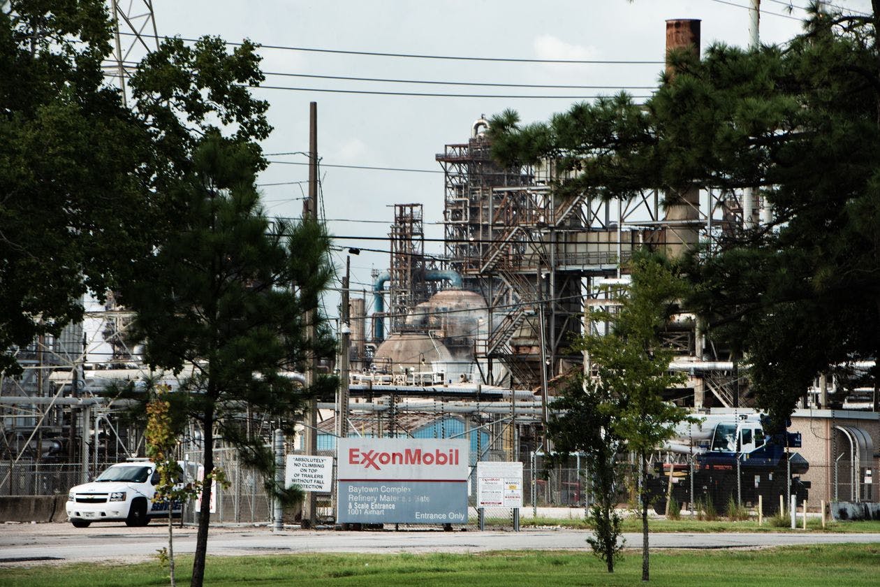 Exxon Mobil oil plant