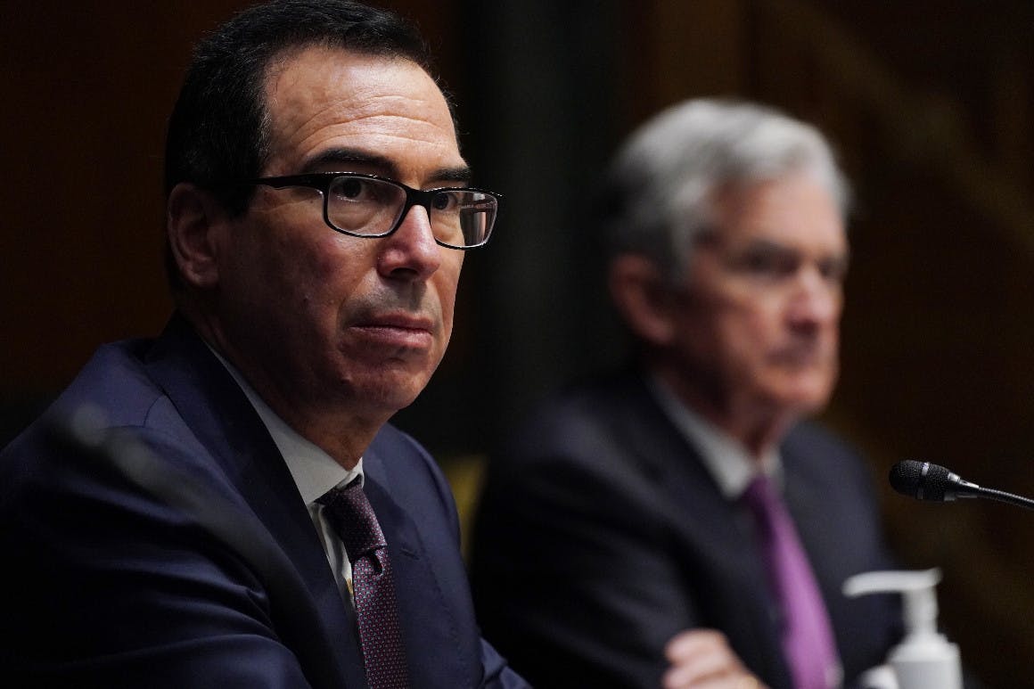 Treasury Secretary Steven Mnuchin and Federal Reserve Chair Jerome Powell 