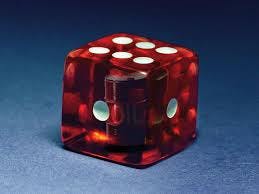 A die throwing dice