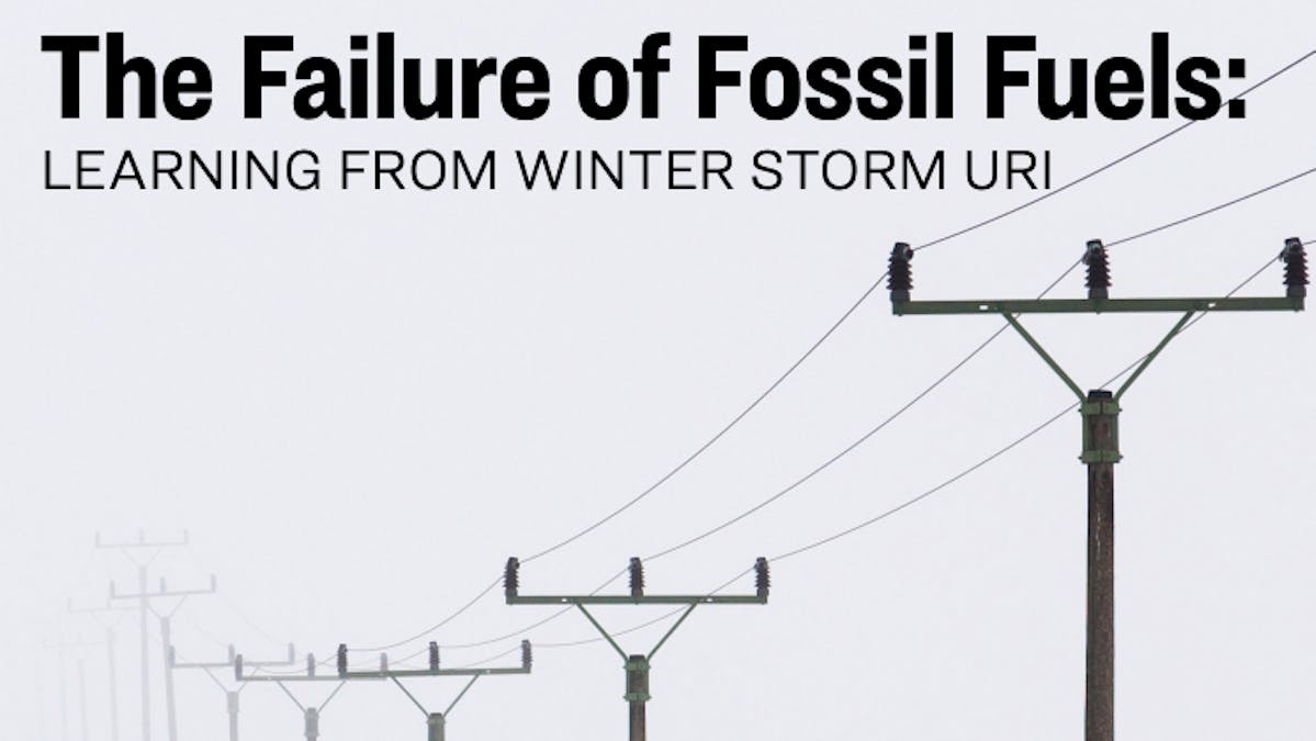 The Failure of Fossil Fuels: Learning from Winter Storm Uri