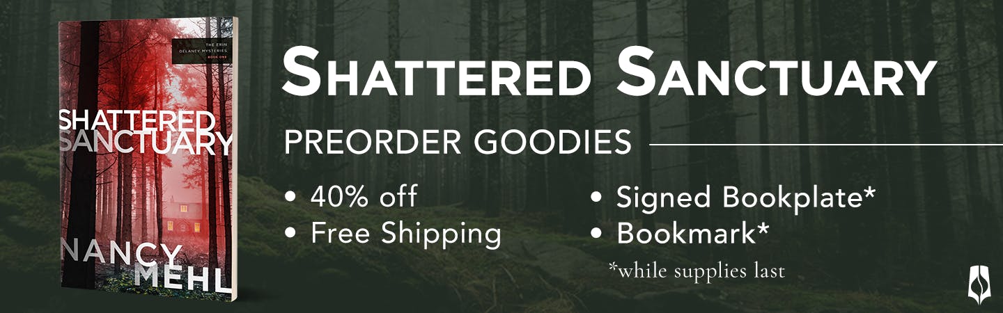 Shattered Sanctuary Preorder Goodies: 40% off, free shipping, signed bookplate, and bookmark, while supplies last.