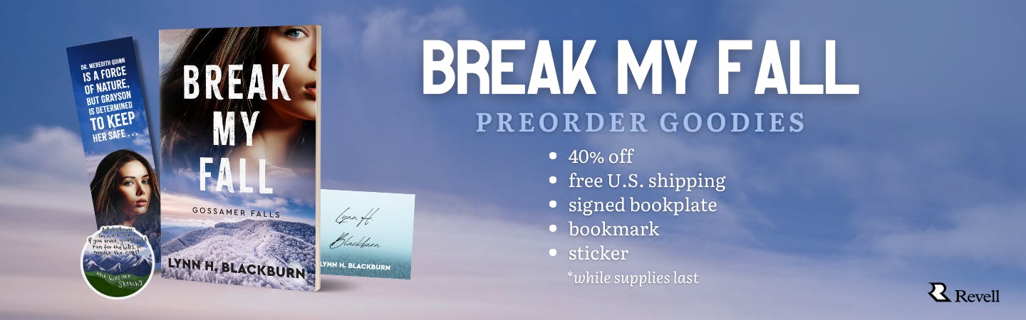 "Break My Fall" Preorder Goodies: 40% off, free U.S. shipping, signed bookplate, bookmark, and sticker, while supplies last.