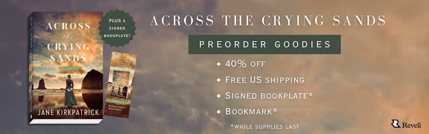 "Across the Crying Sands" Preorder Goodies: 40% off, free U.S. shipping, signed bookplate, and bookmark, while supplies last.