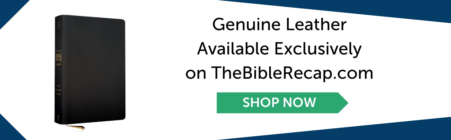 Genuine Leather Available Exclusively on TheBibleRecap.com--SHOP NOW