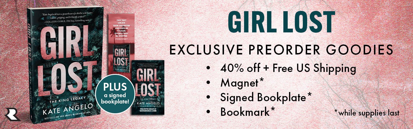 "Girl Lost" Exclusive Preorder Goodies: 40% off, free U.S. shipping, magnet*, signed bookplate*, and bookmark*. *While supplies last.