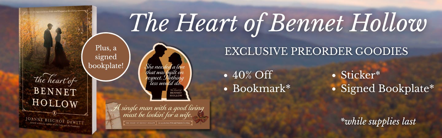 "The Heart of Bennet Hollow" Exclusive Preorder Goodies: 40% off, sticker*, bookmark*, and signed bookplate*. *While supplies last.