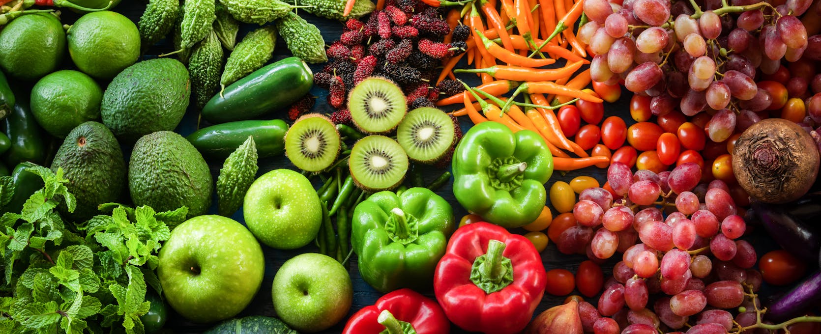 Green vegetables & fruits
