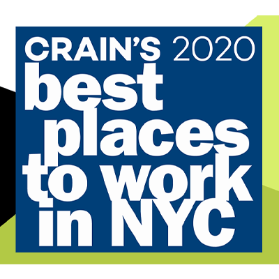 Crain's 2020 Best Places to work in NYC