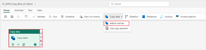 Adding copy data activity to your Microsoft Fabric data pipeline