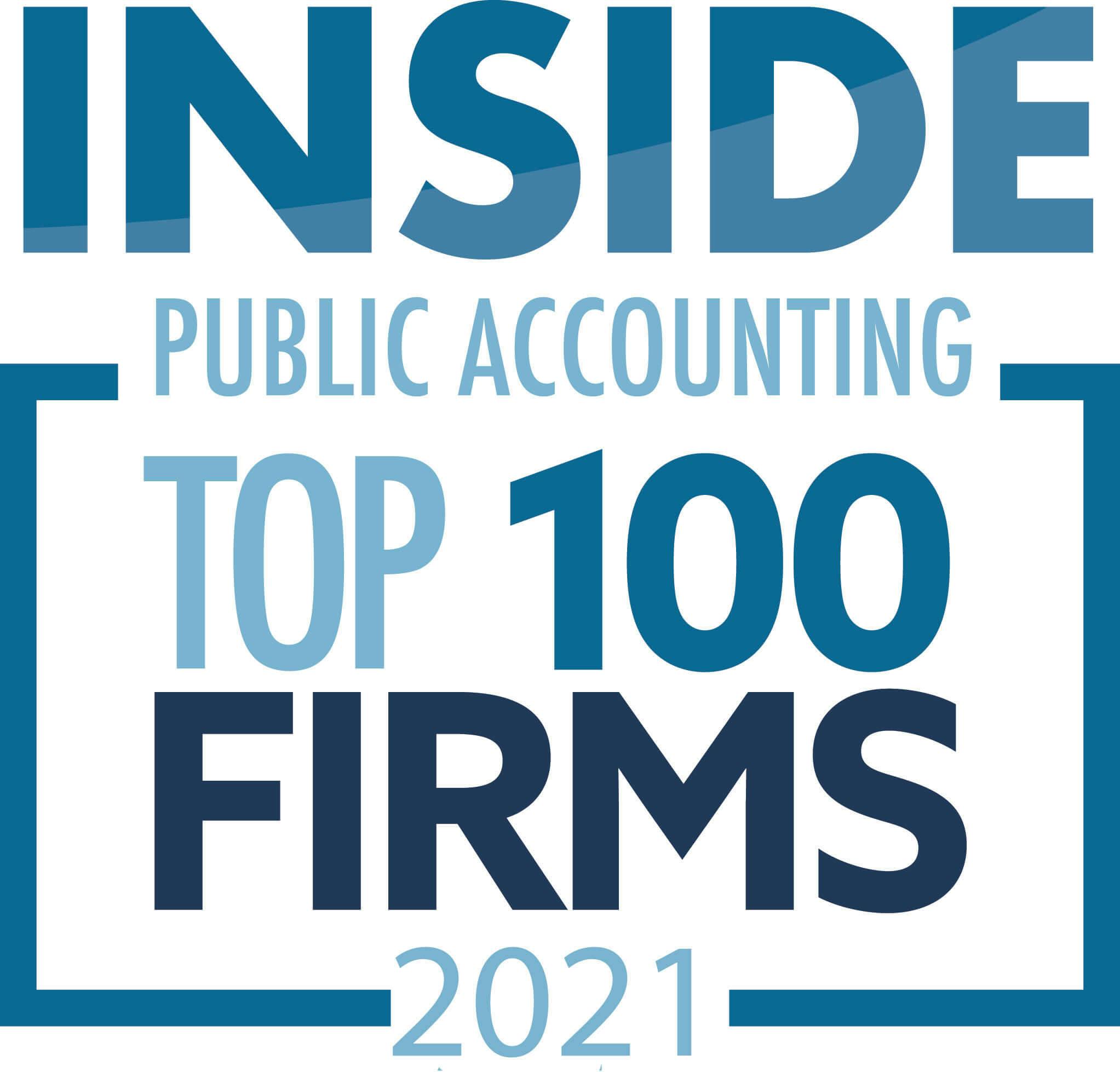 Inside Public Accounting Top 100 Firms 2021