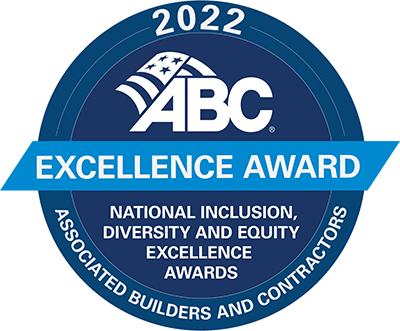 Associated Buildings and Contractors National Inclusion, Diversity and Equity Excellence award seal