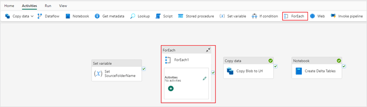 Adding a ForEach activity to your Microsoft Fabric pipeline