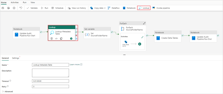 Adding a Lookup activity to your Microsoft Fabric data pipeline