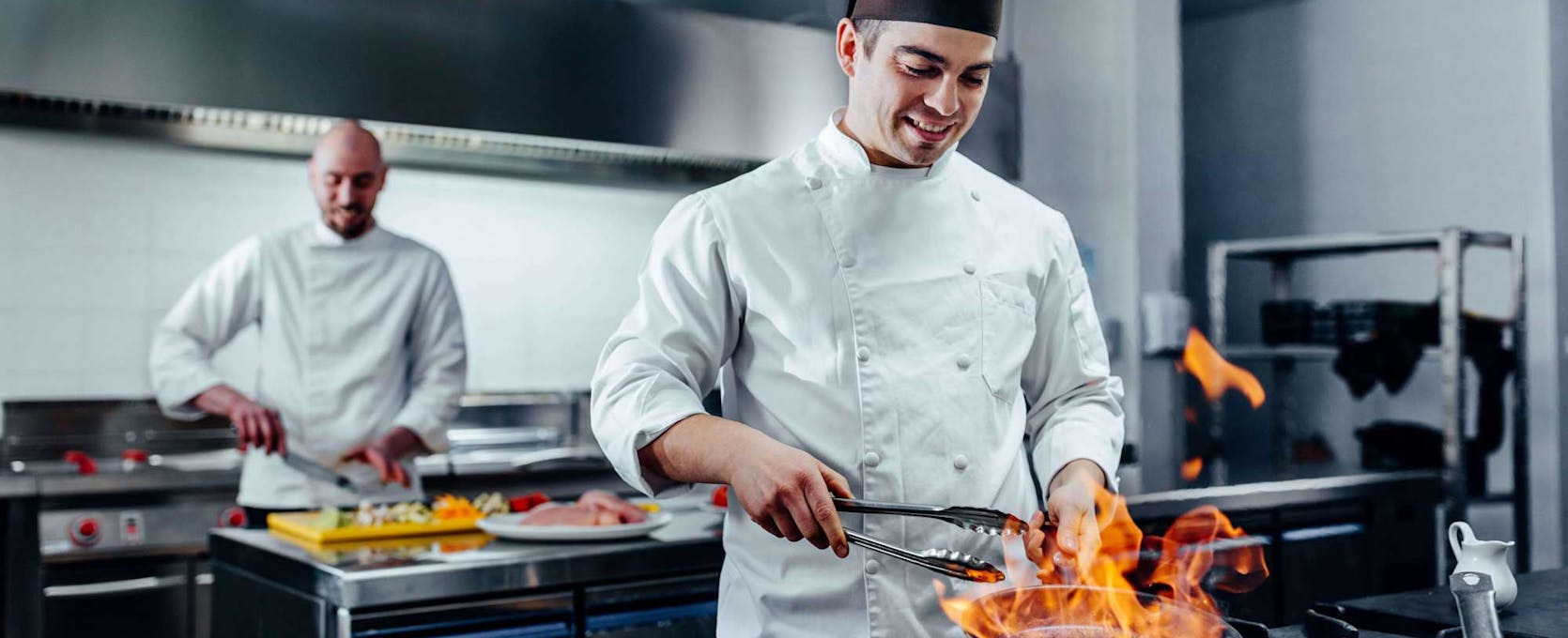 restaurant consulting | chefs prepare meals at a franchise restaurant
