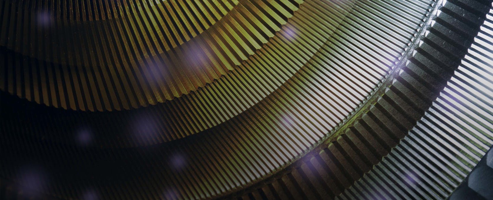 Circular metal pattern closeup