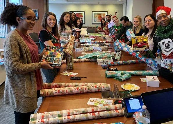 wrapping gifts for charities in nyc