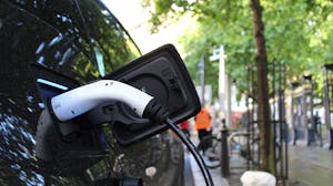Electric vehicle charging in city