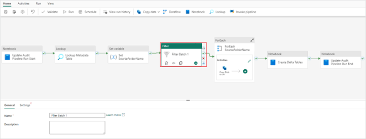 Adding a Filter activity to your Microsoft data pipeline