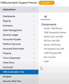 Vendor tax life cycle