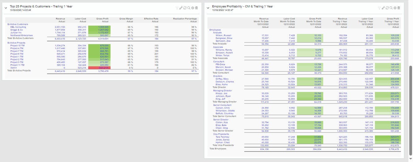 Project Intelligence Profitability Dashboard - Screenshot 7 