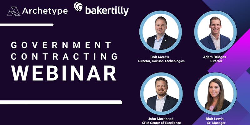 government contracting webinar archetype baker tilly webinar thumbnail