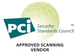 PCI Security Standards Councial Approved Scanning Vendor seal