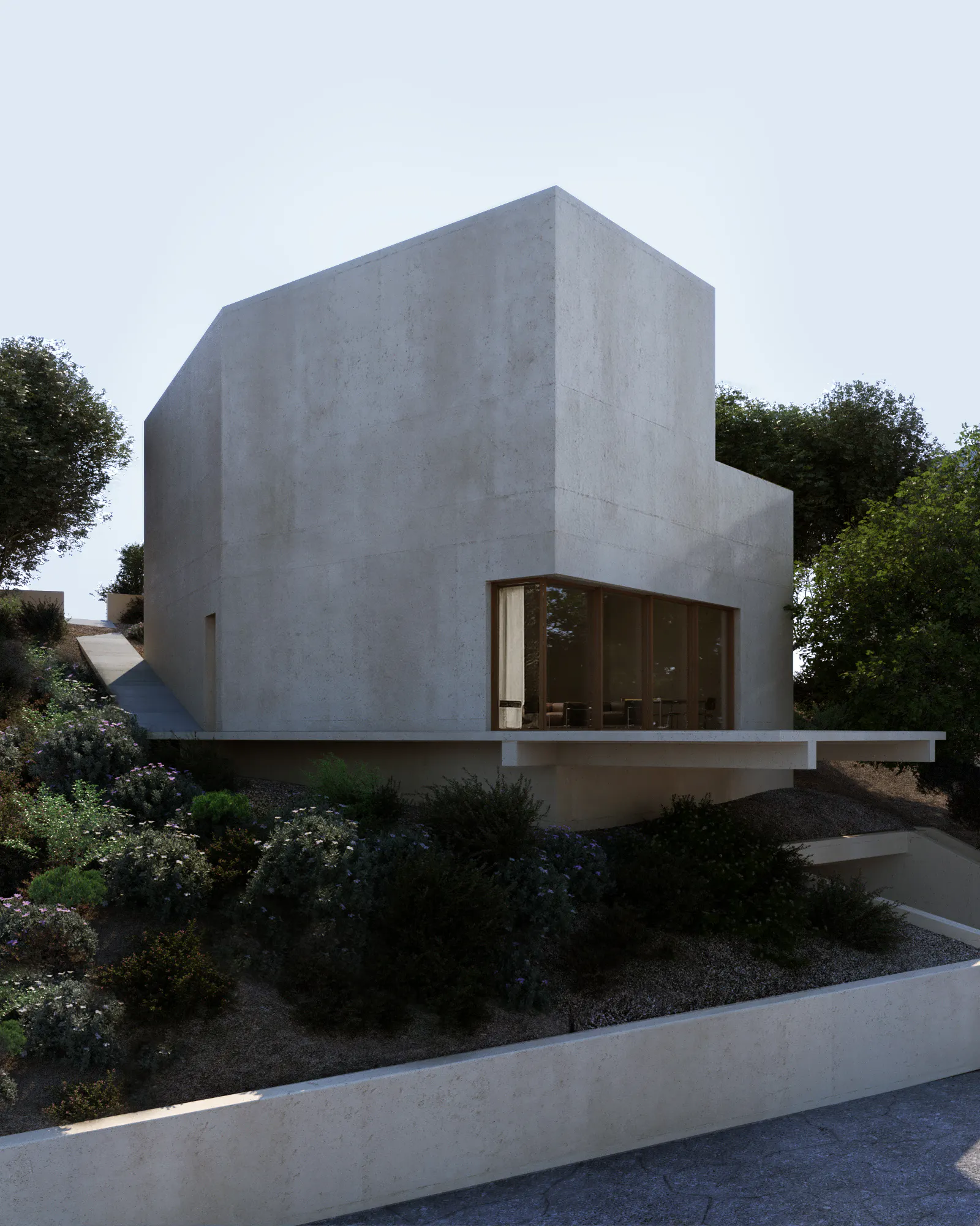HOUSE ON A SLOPE