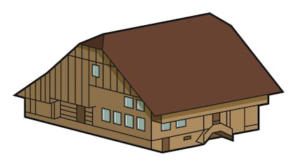 Icon Museumsplan Nr. 741 Bauernhaus aus Escholzmatt LU