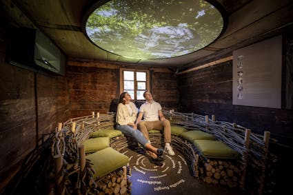 Wald als Erholungsraum: Auch das thematisiert die Ausstellung «Mein Wald» des Fördervereins Forstmuseum Ballenberg.
