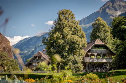 Der Kornspeicher aus Ostermundigen BE im Freilichtmuseum Ballenberg.