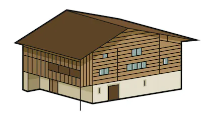 Icon Museumsplan Nr. 751 Wohnhaus aus Schwyz SZ