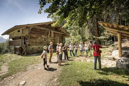 Bei einer Führung oder einem allgemeinen Rundgang entdecken Sie das Freilichtmuseum Ballenberg mit sach- und fachkundiger Begleitung.