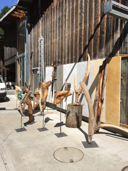 Besuchen Sie den Kurs Holzbildhauen – Fundholz Skulpturen im Kurszentrum Ballenberg.