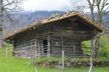 Die Sennhütte von der Axalp steht heute im Freilichtmuseum Ballenberg.