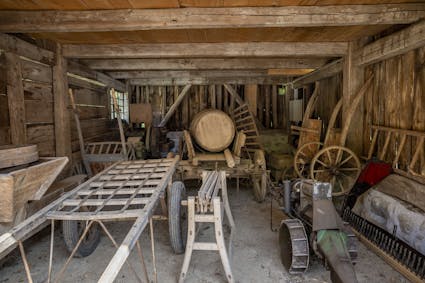 Der Wagenschopf aus Hagenbuch ZH im Freilichtmuseum Ballenberg.